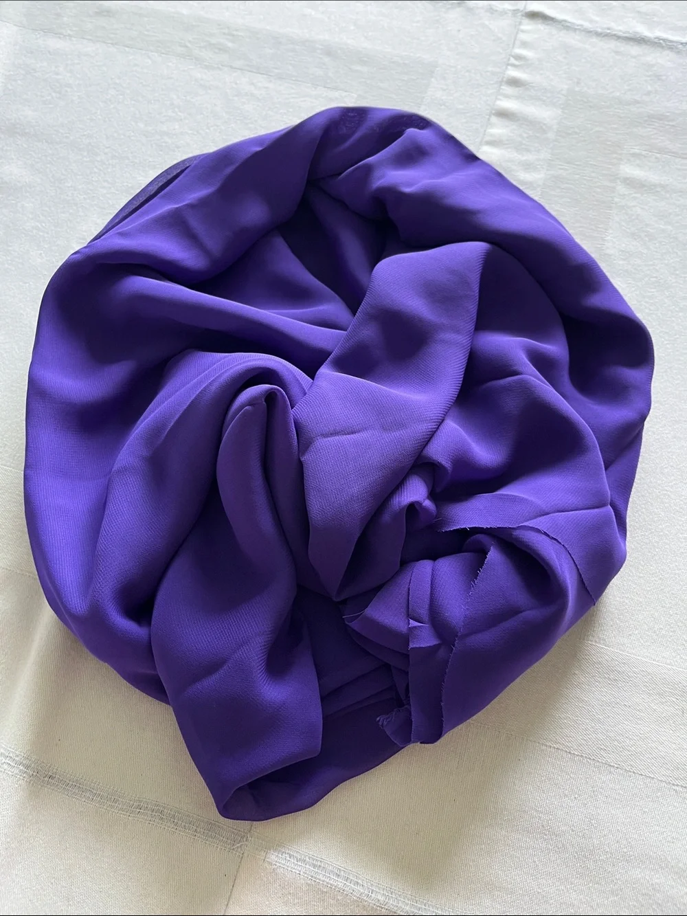 Chiffon Purple Fabric Lightweight 2 Yards